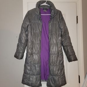 Vintage Patagonia Lidia parka puffer long jacket size S gray